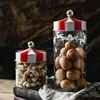 Nordic Creative Carousel Sealed Jar Glass Snack Grain Candy Storage Jar 2