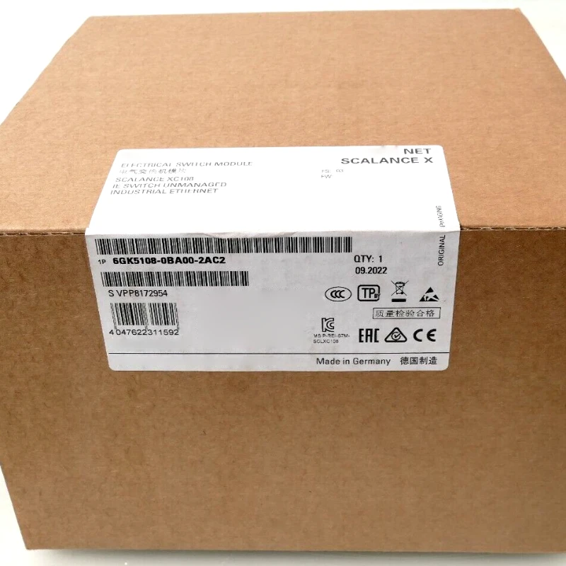 

6GK5108-0BA00-2AC2 SCALANCE XC108 Unmanaged IE switch 6GK5 108-0BA00-2AC2 New in Box