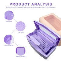 Stérilisateur dentaire pour fraises et pinces à épiler, boîte de désinfection, outil de manucure, désinfectant, outils de nettoyage 5
