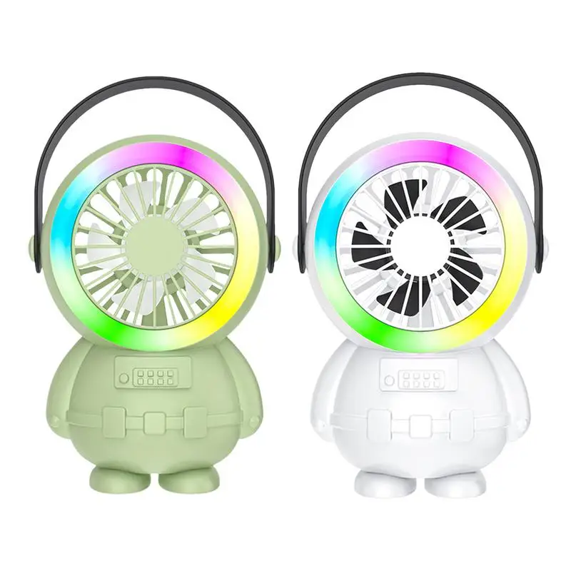 

Astronaut Mini Fan Rechargeable Cooling Personal Fan Portable Handheld Electric Fan USB Quiet Desk Fan With Strong Wind For