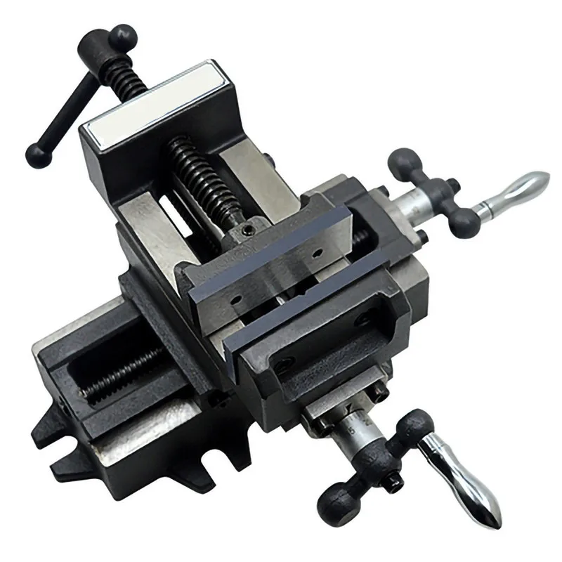 4 Inch Genuine Cross Vise Precision Heavy Duty Mobile Bench Vise Cross Vise for Drilling and Milling Machine Factory Direct Sale 5