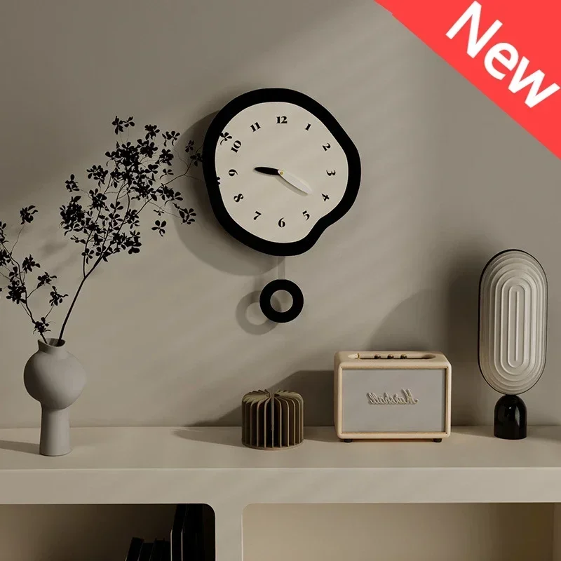 

Nordic Minimalist Silent Wall Clock New Creative Smple Living Room Decoration Restaurant Wall Clock Art Personality Clocks