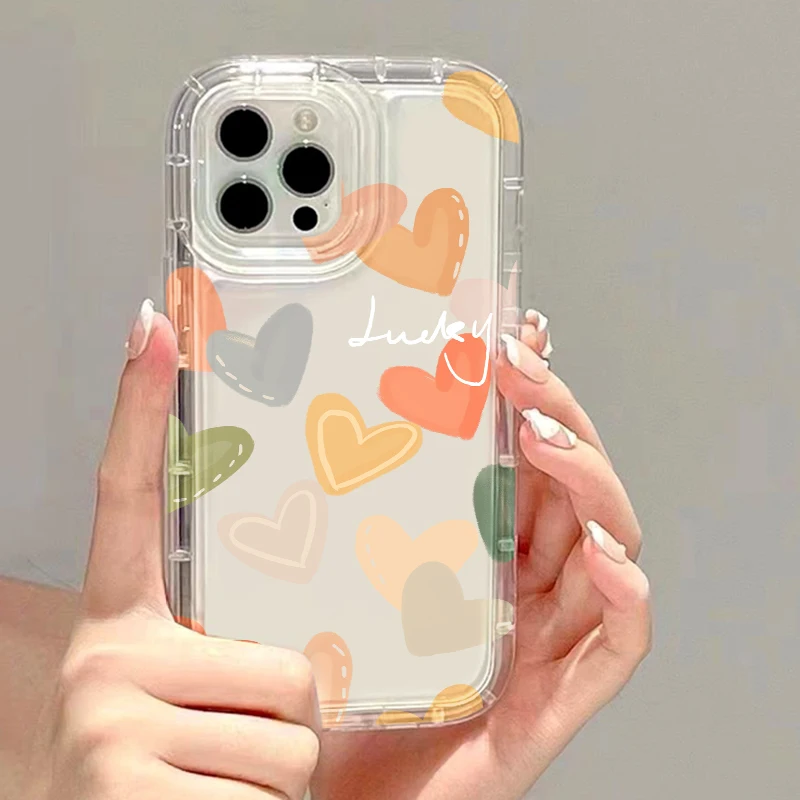 thumbnail image 1 of Clear Phone Case For iPhone 11 Case iPhone 15 13 12 14 Pro Max Plus XS X XR 6 7 8 SE 2020 2022 Fundas Cute Soft Shockproof Cover, 1 of 5