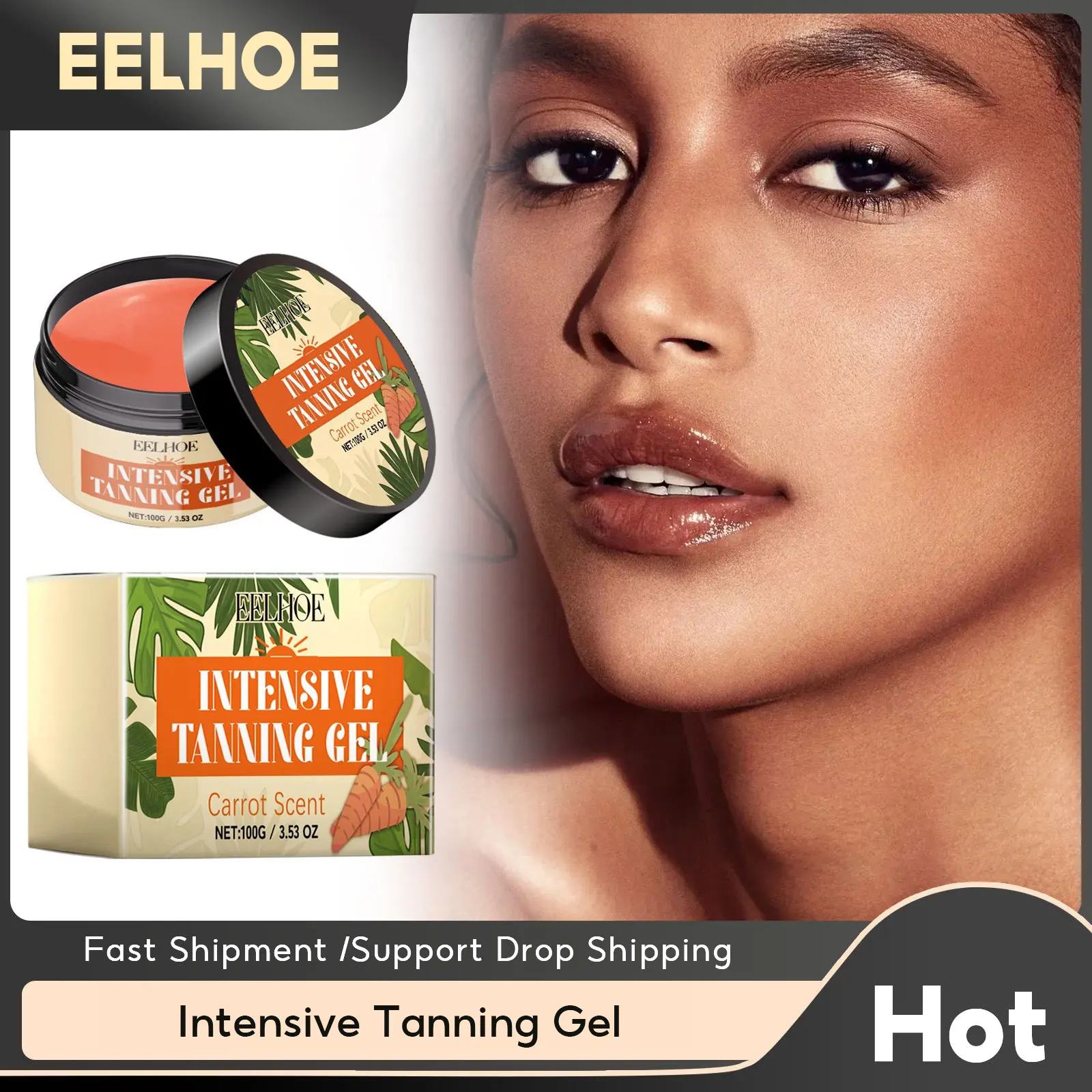 

Tanning Accelerator Gel Fake Tan Bronzer Self-Tanning Cream Solarium Sunbeds Body Lotion Repair Skin Moisturizer Self Tanner Gel