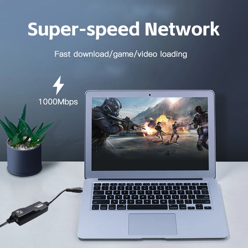 USB 네트워크 카드 1000Mbps USB 3.0-기가비트 이더넷, USB-이더넷 어댑터, Windows 11, 10, 8.1, 7, XP, Linux, Chro 지원