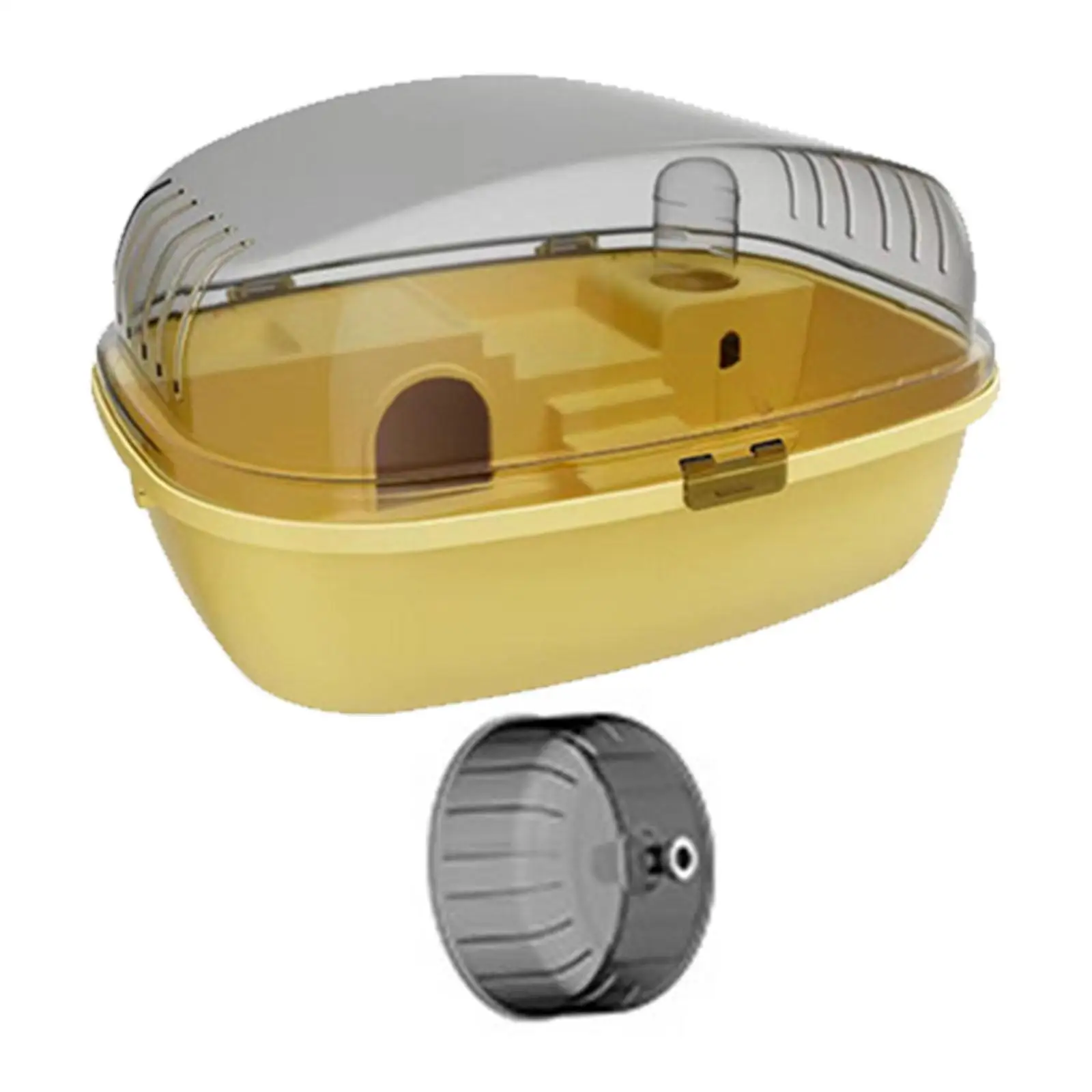 Large Hamster Cage Gerbils Rats with Openable Top Mice Clear Hamster Habitat