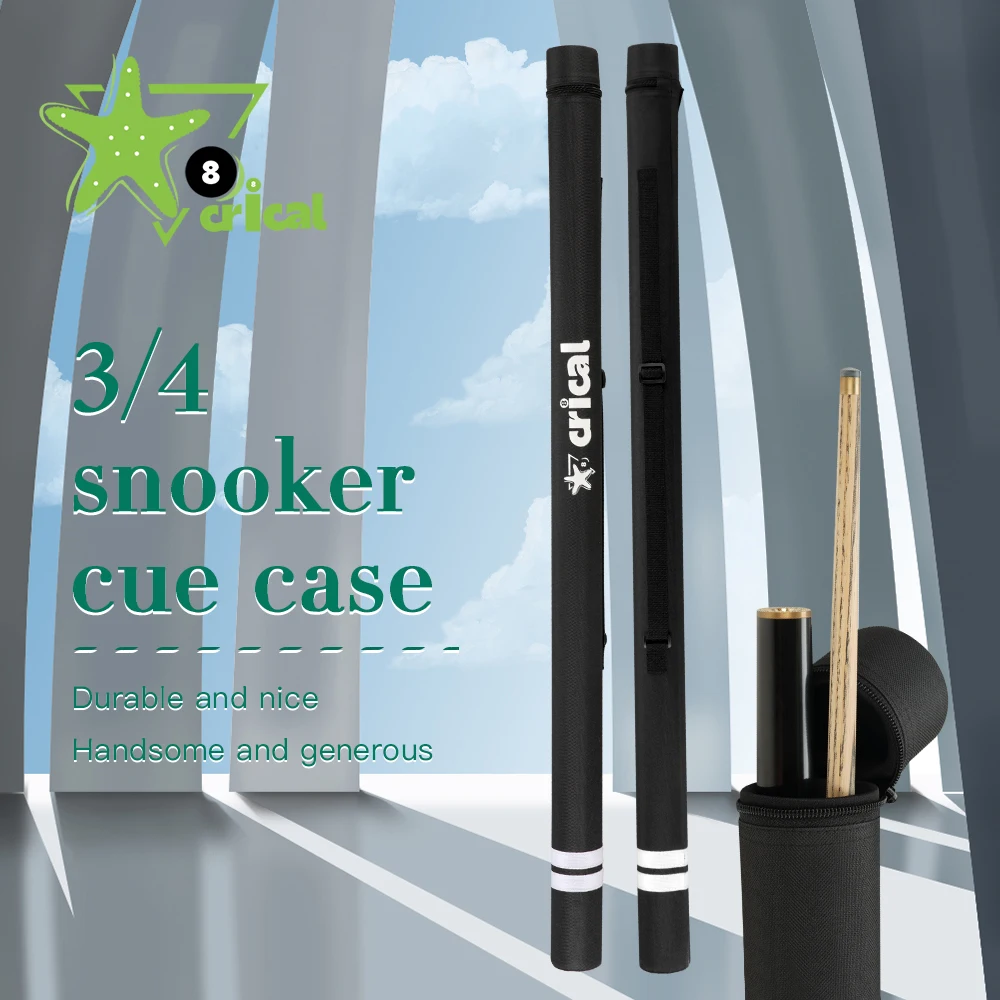 

CRICAL Cue Case 2 Holes 1*1 3/4 Rod Box Canvas Snooker Case Billiards Easy To Carry Cover Portable Durable Billiard Accessories