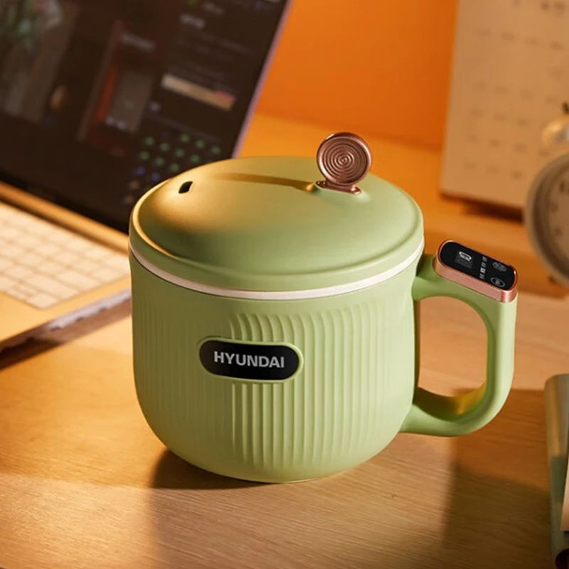 1.2L Portable Electric Cooker Smart Touch Rice Cooker Ceramic Glaze Non-stick Electric Hot Pot For Dormitory Office Noodle Pot