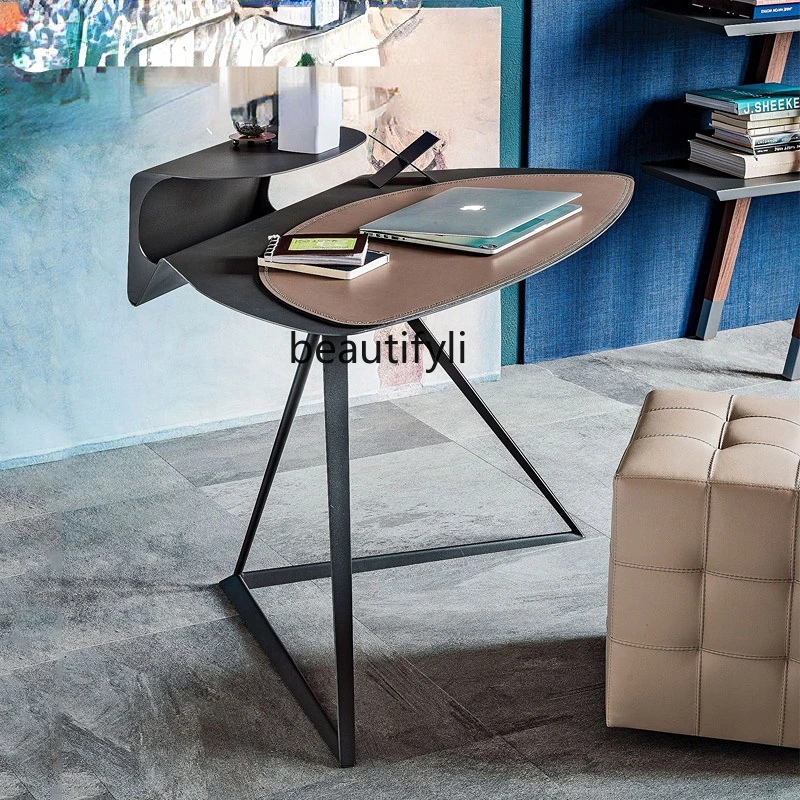

zqItalian Minimalist Desk Modern Minimalist Desk Nordic Bedroom and Household Corner Desk Computer Desk