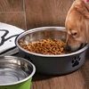 Dog Water Bowl with Non-Slip Rubber Base And Cats And Dogs Drinking Water Feeding Pet Bowl Stainless Steel Pet Feeders Pets Dogs 3