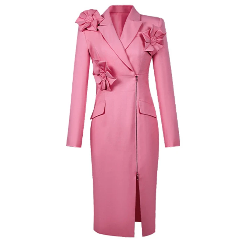 سيدة جديدة الأعمال تخفيف السترة نمط العمل فستان رص...