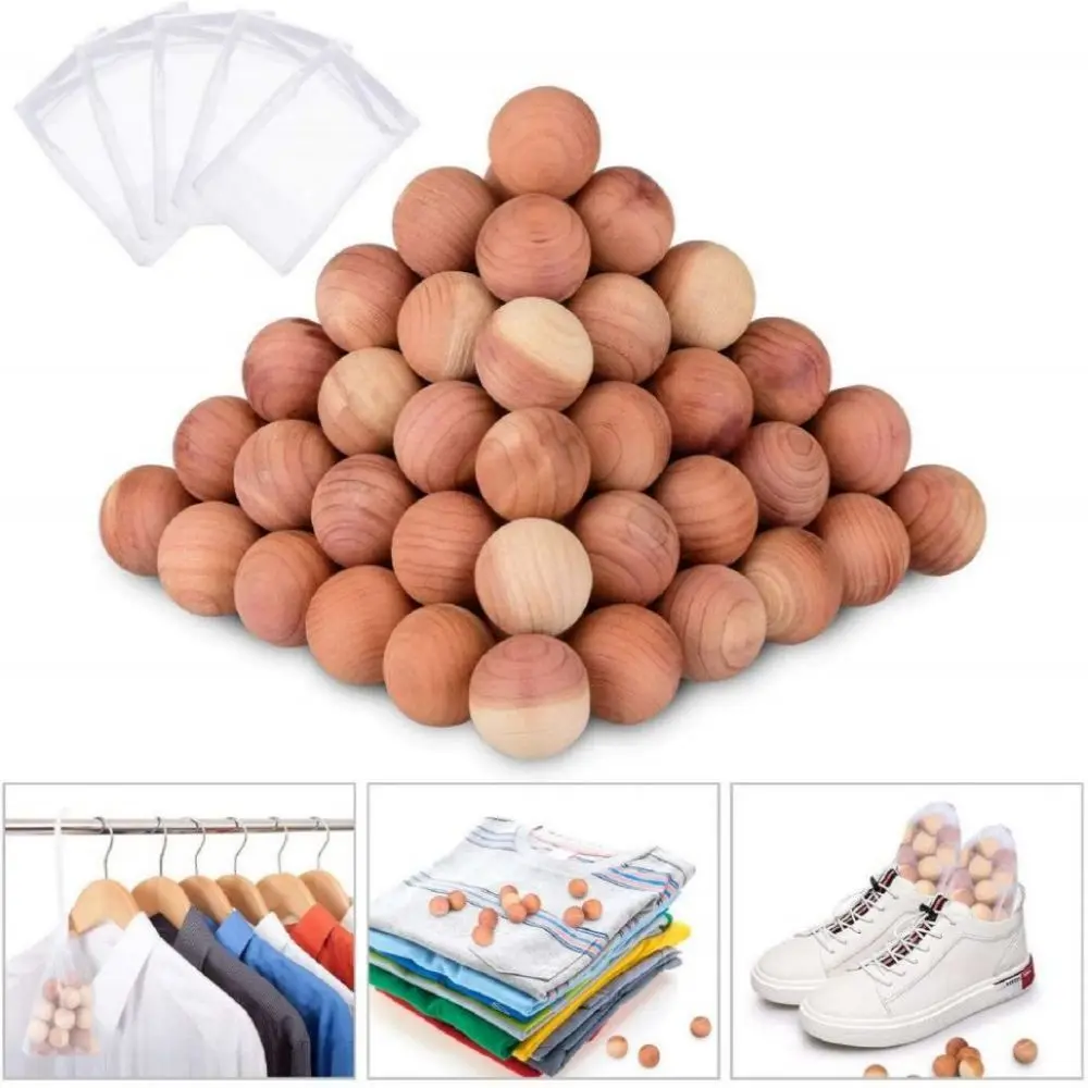 Cedar insect repellent cedar wood balls 50/100pcs Cedar Blocks for Clothes Storage