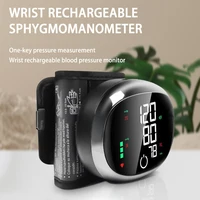 Digital Wrist Blood Pressure Meter Automatic Voice Tonometer Heart Rate Monitor Smart Touch LCD Screen Charge Sphygmomanometer - Image 4