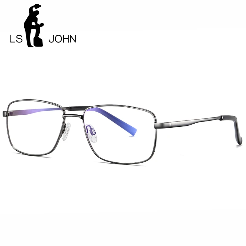 

Square Anti Blue Light Blocking Eyeglasses Men Korean Ultralight Alloy Computer Eyewear Males Prescription Optical Glasses Frame