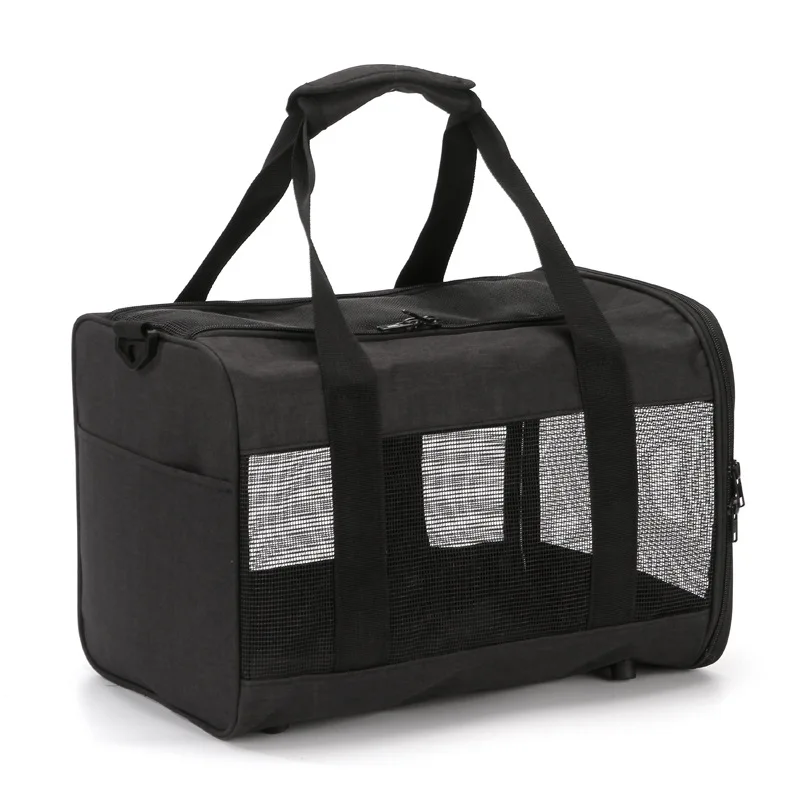 

Portable Mesh Outdoor Travel Sling Small Cat Dog Carrier Bag Designer Pet Carrier Soft Sided Mesh Dog Travel Bag