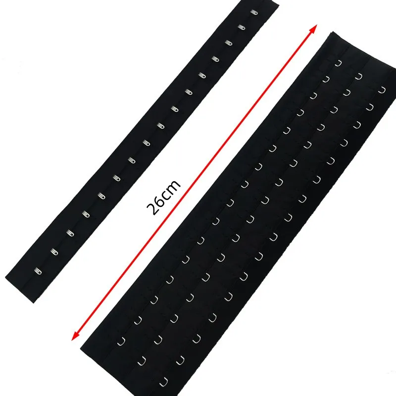 26cm Three Rows of Bra Buckles Sewing Hook and Eye Latch Closure for Bra Clothing Trousers Skirt Sewing DIY Craf