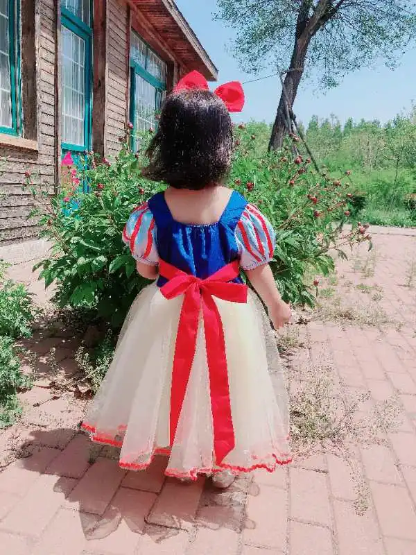 thumbnail image 5 of Vestido de Cosplay de Blancanieves para Niñas Disfraz de Carnaval de Halloween Fiesta de Cumpleaños Vestido de Princesa Disfraz de Fiesta de Niña Bebé Disfraz, 5 of 5