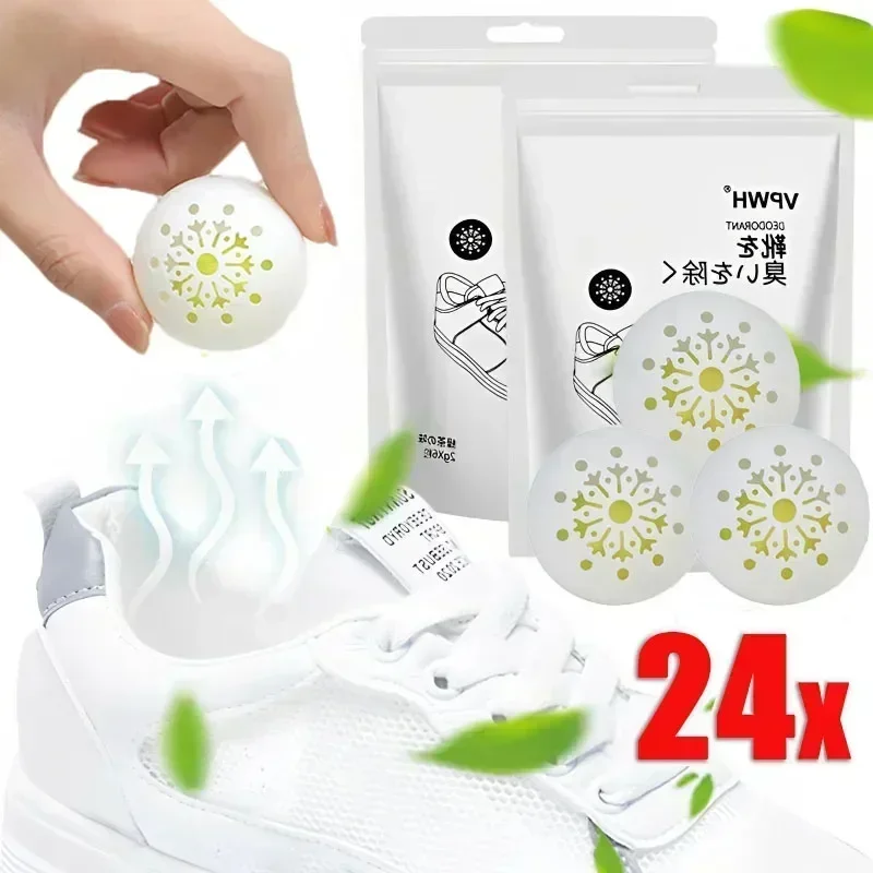 Shoe deodorizer shoe deodorant balls 24/1Pcs deodorizer balls sneaker perfume balls for shoe gym bag locker and cars deodorizer neutralizing odor shoe freshener ball