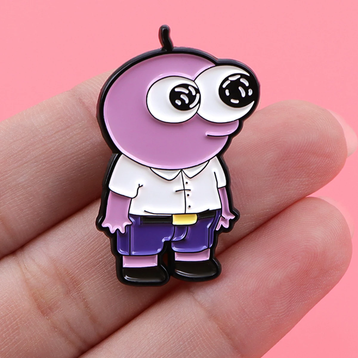 Smiling Friend Enamel Pins Comic Animated Badge Brooch Backpacks Lapel Decoration Jewelry Gift For Friend