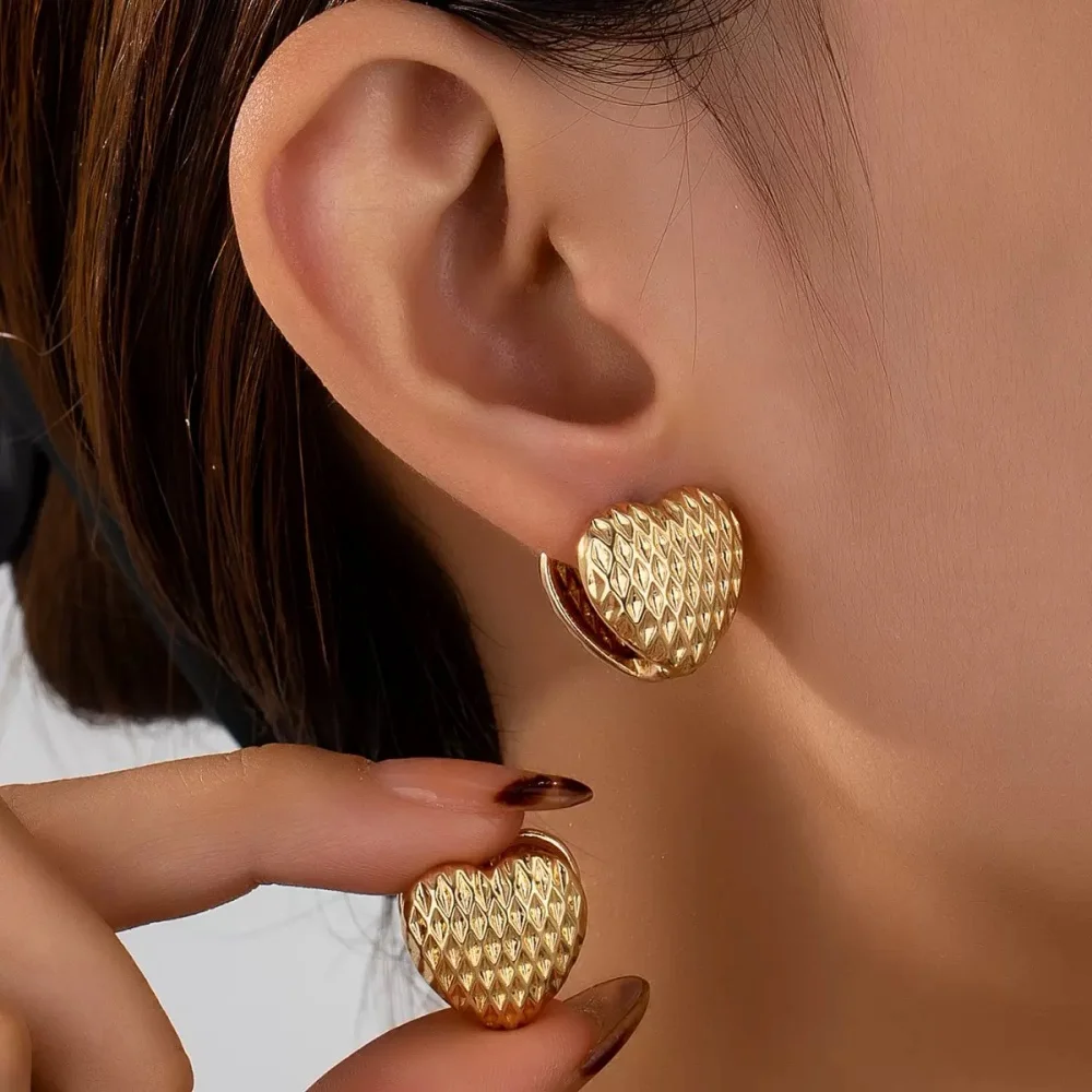 Hypoallergenic Earrings Large Chunky Gold Hoop Earrings Chunky