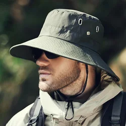 Men's Outdoor Sunshade Wide Brim Sun Hat - 58-60cm (Green)