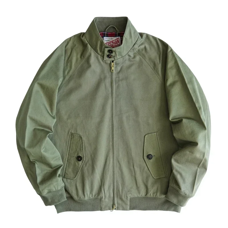 Sauce Zhan Men's Jacket Vintage Golf Jacket Classic Twill  Work Jacket for Men Regular Fit 5