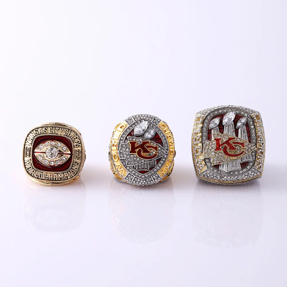 New 1969/2019/2022 Championship ring Set souvenir Gift for Friends Ring rugby football Gift Fan souvenir ring