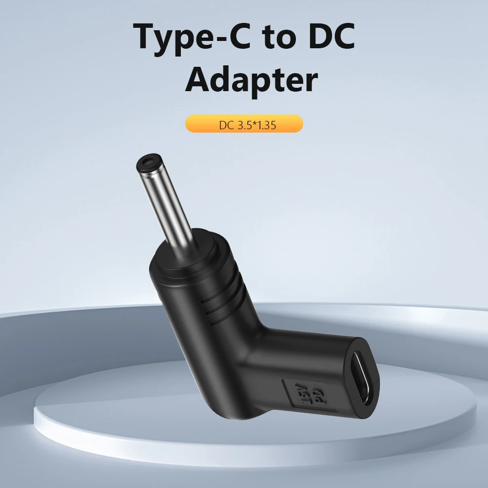 USB to DC Adapter Universal 15V 19.5V 12V Type C to DC Jack Plug for Router Tablet