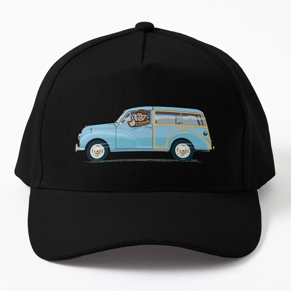 

Bermuda Blue Morris Minor Traveller (left hand drive) Baseball Cap Christmas Hat party hats Trucker Hats For Men Women'S