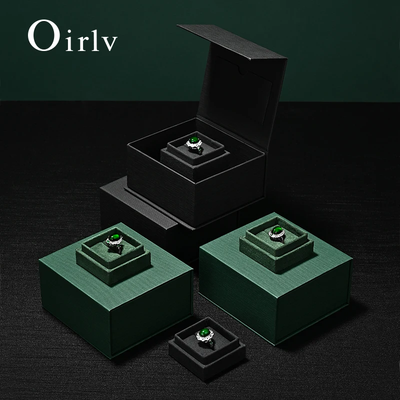 Oirlv Ring Box: Expertly Crafted with a Secure Slot for Elegant Jewelry Display