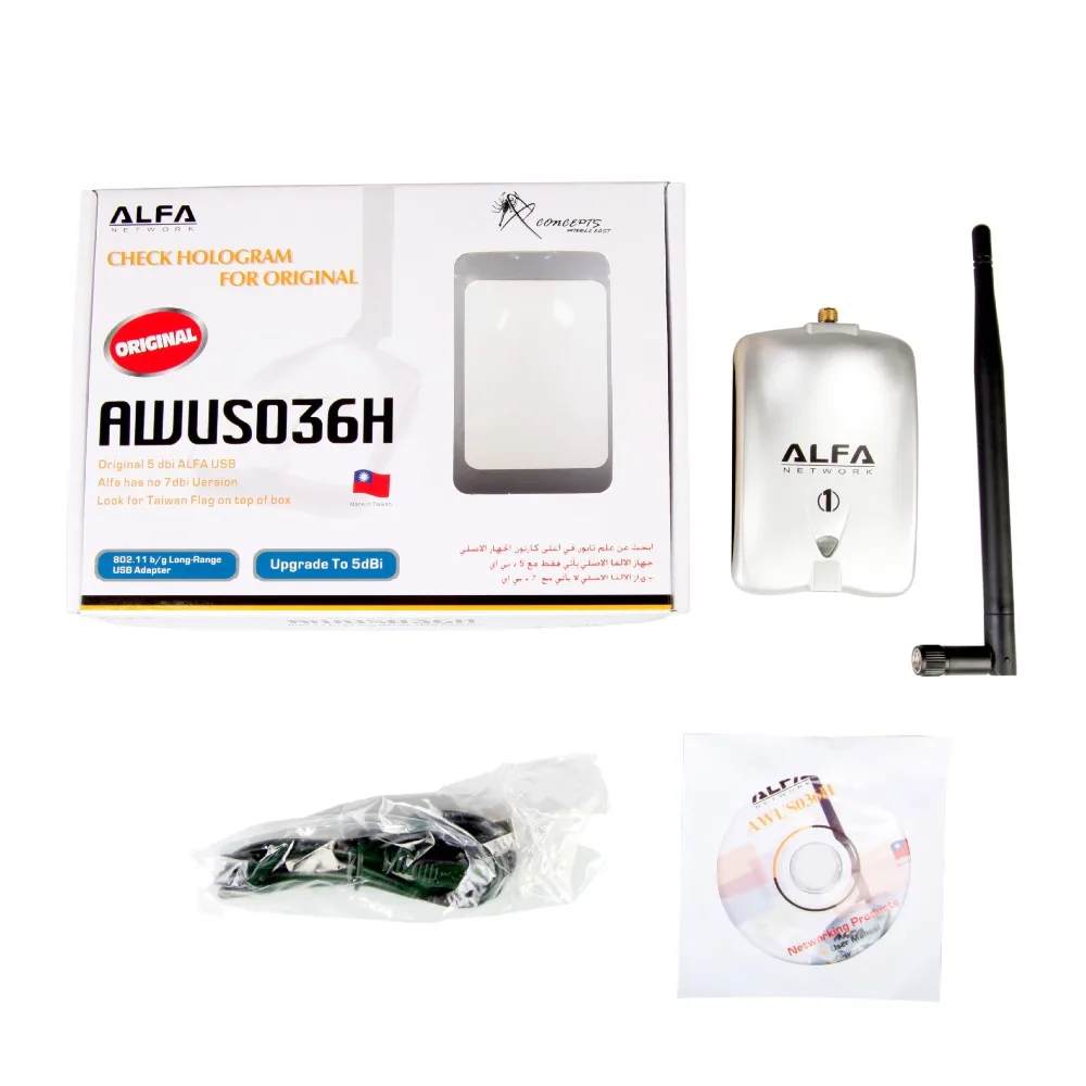 

Rtl8187 ALFA AWUS036H Kali Cdlinux Drive-free USB Wireless Penetration Network Card