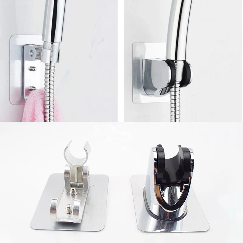 

Регулируемый держатель для душевой лейки в ванную комнату, подставка, настенные ручные кронштейны, стойка для душевой лейки без сверления, без отверстий