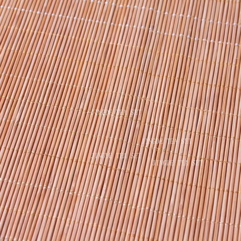 Tea Tray Bamboo Mat Bamboo Stick Tea Mat Editor in Chief Bamboo Curtain Protective Curtain Tea Residue Filtration Teaset