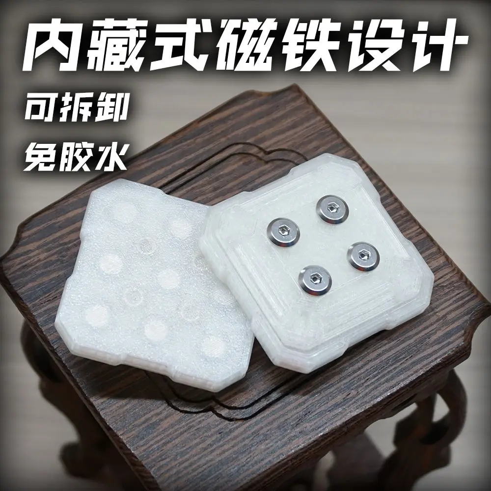 Transparent Square Tactile Slider Magnetic Slider Fingertip Gyro EDC Push Card Fidget Toy ADHD Tool Anxiety Relief Toy Gift