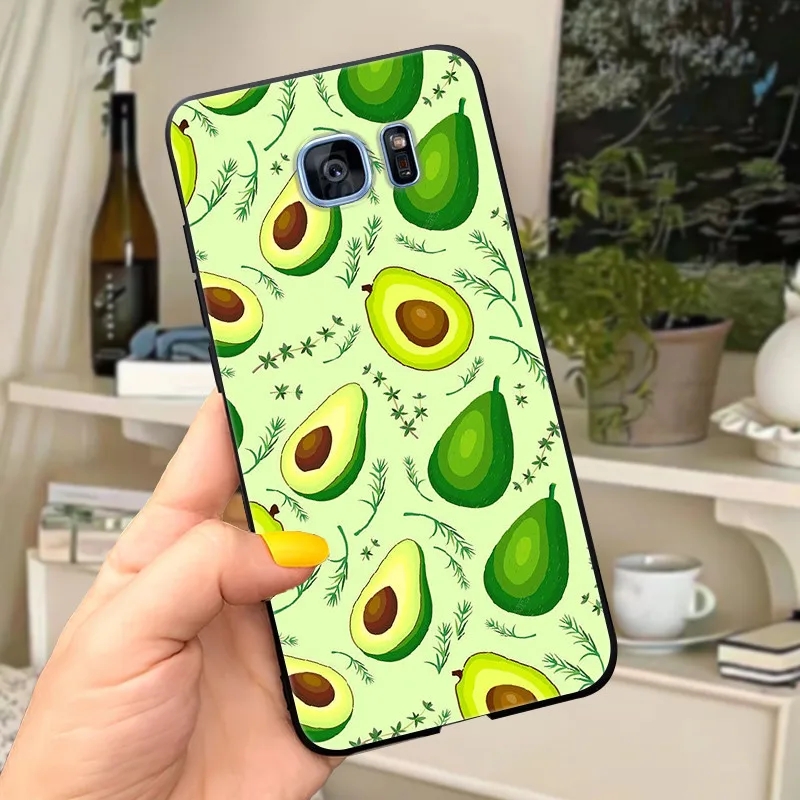 Cute Letters Soft Silicone Phone Case Cover - For Samsung Galaxy S7 Edge
