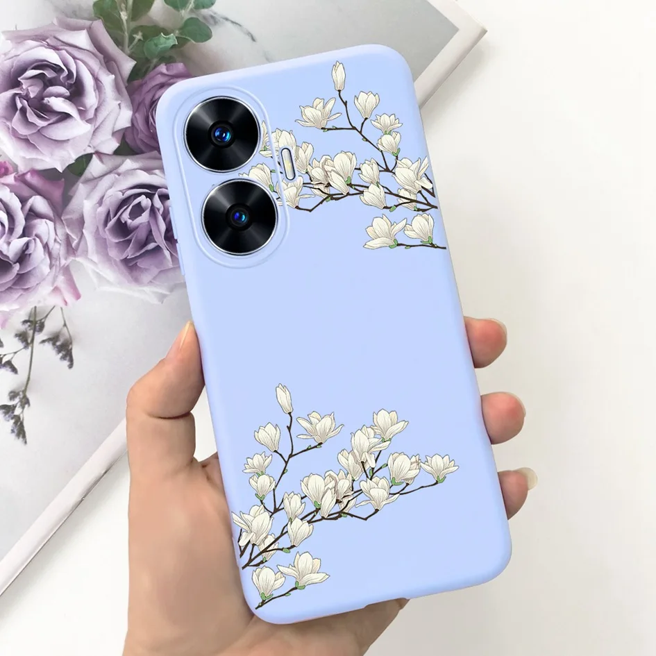 Cute Cartoon Flower Silicone Phone Case - Soft Slim Shockproof Bumper