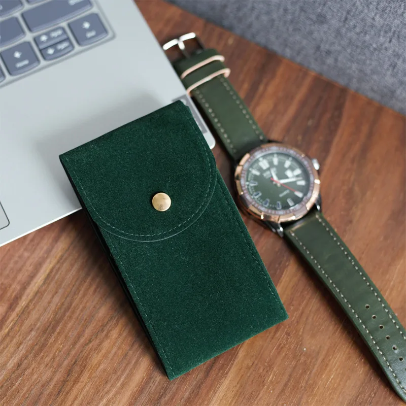 Watch Storage Box Embers Watch Bag Flannelette Gift Bag Travel Durable Portable Watch Dust Protection Case