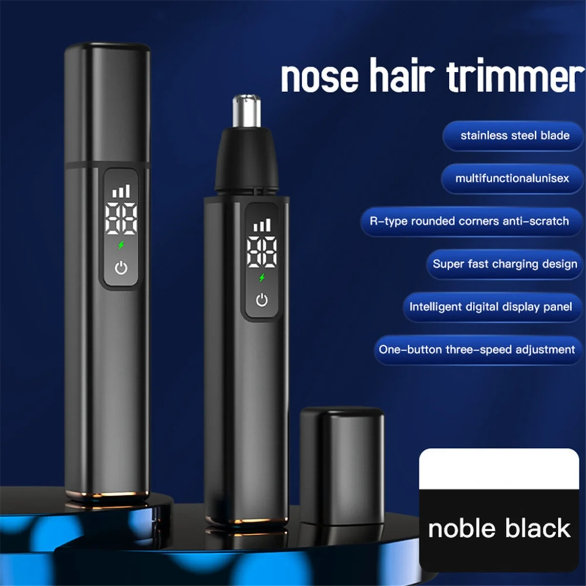 

Men'S Electric Nose Hair Trimmer USB Rechargeable Ear Trimmer Portable Nose Hair Shaver Waterproof Safe Clean
