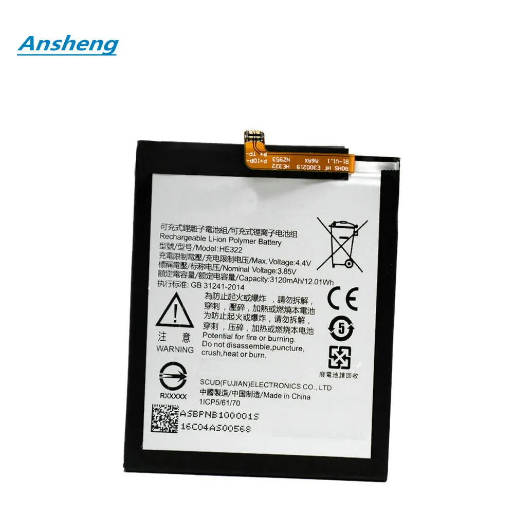 

Original 3.8V 3120mAh Battery For Nokia Lumia 7 Lumia7 HE322 Mobile Phone
