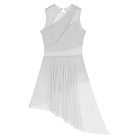 Women Chiffon Ballet Dress Gymnastics Leotard Dance Figure Skating Dance Performance Contemporary Dress Lyrical Dance Costumes - Image 3