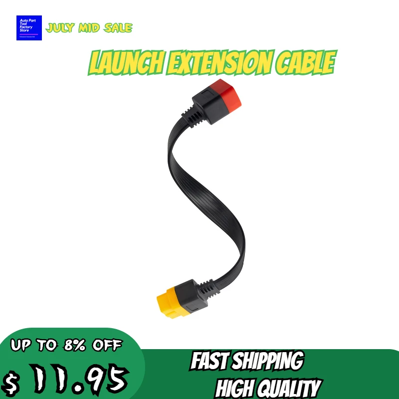 

New Launch Extension Cable 16 Pin Male To Female For Thinkdiag Easydiag BD2 Connector 16 Pin Diagnostic Tool ELM327 OBD2 Cable