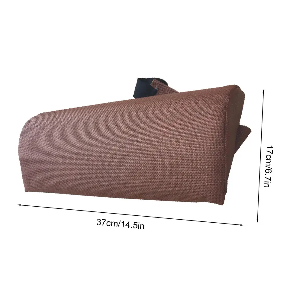Adjustable Recliner Neck Pillow - Headrest Cushion With Hook & Loop Straps For Lounge Chairs