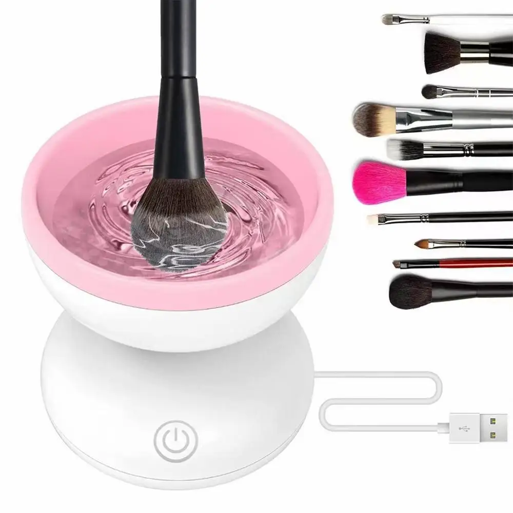 Automatic Makeup Brush Cleaner Eyeshadow Brush Cleaning Tool Portable  Electric Machine USB Charging Cosmetic Brushes Cleaner