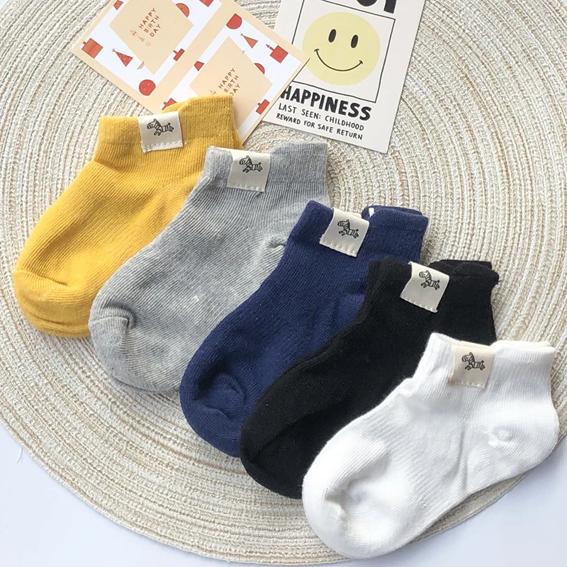 2-7 Years Spring Summer Thin Mesh Socks For Girls Boys Cute Simple Children's Thin Sports Sock Baby Short Socks