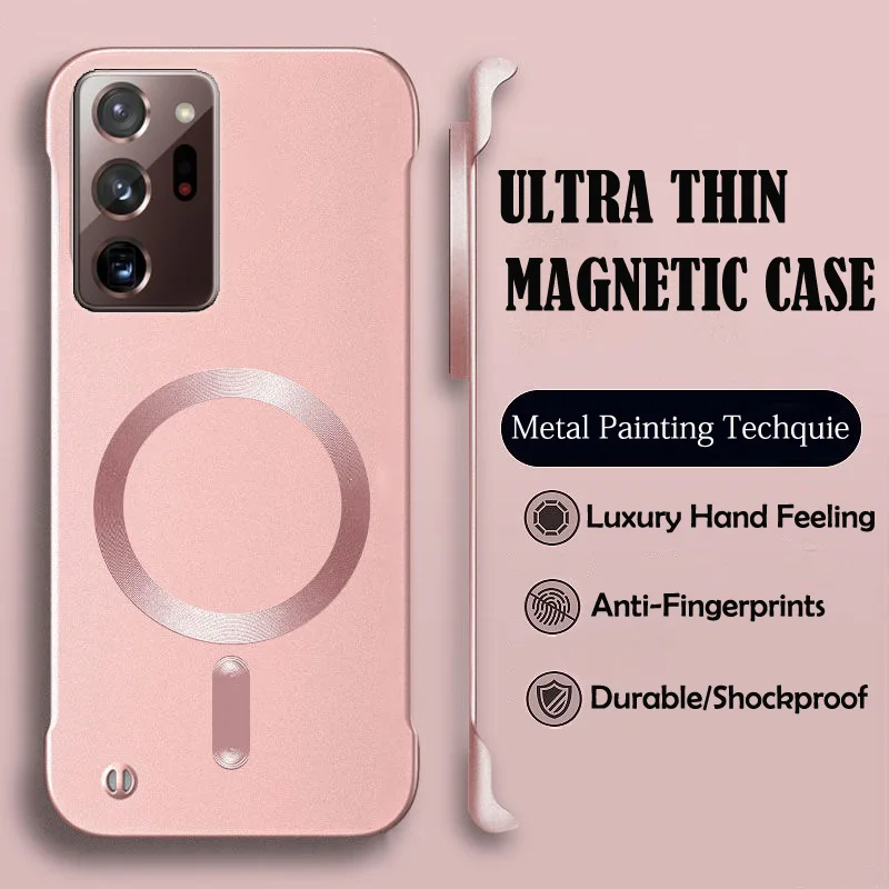 Luxury Magnetic Wireless Charging Phone Case - Premium Hard Protective Cover