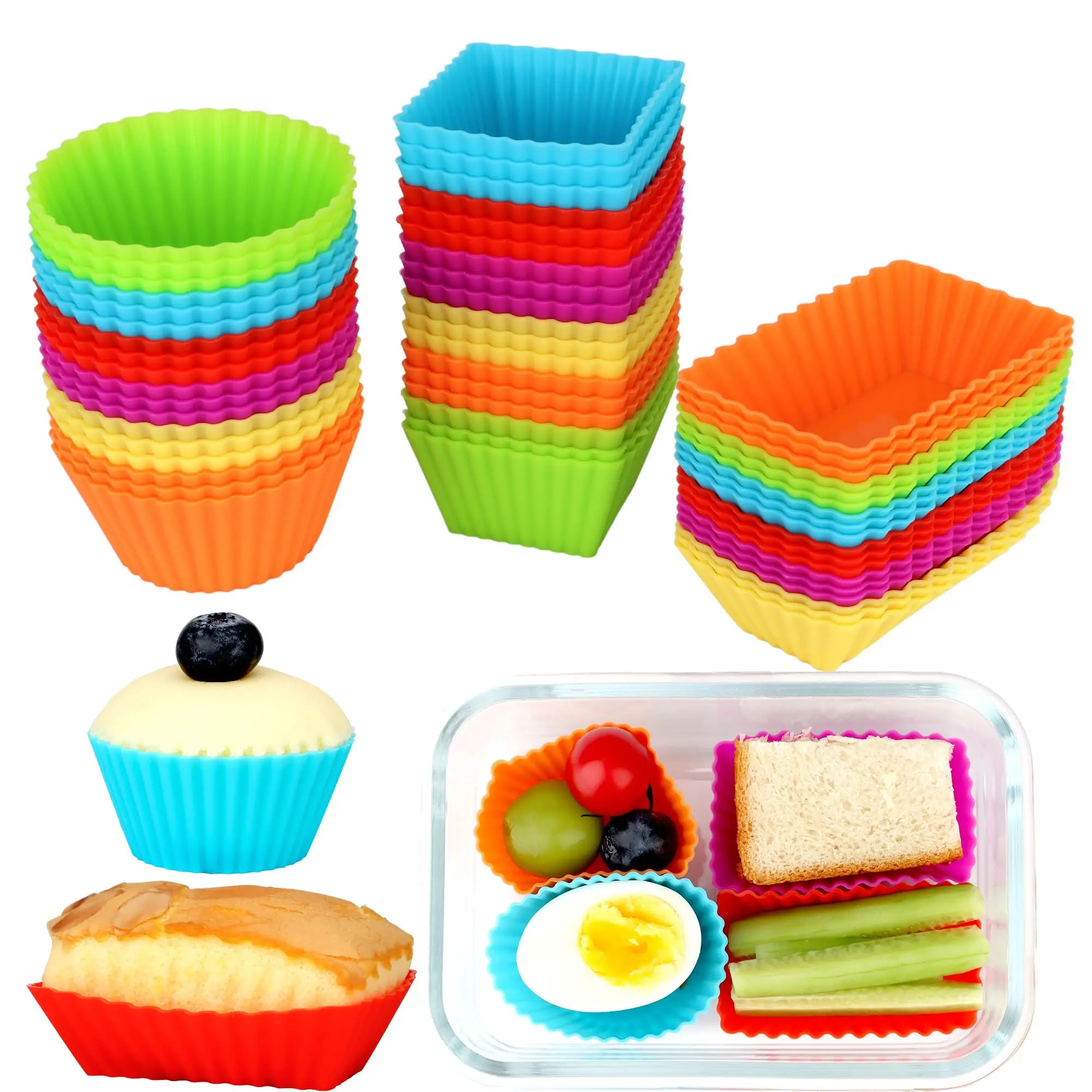 Reusable Silicone Cupcake Baking Cups 1