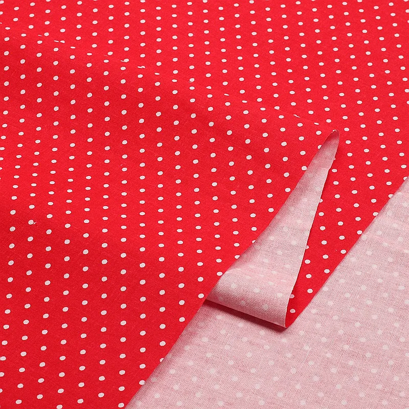Red Series Cotton Twill Printed Fabric - Premium Quality for Handmade DIY Projects