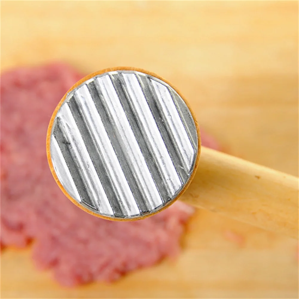 Meat Tenderizer Meat Hammer Meat Tenderizer Hammer With Wooden Handle Heavy Sturdy Meat Mallet Dual-side Mallet For Kitchen Pounder Hammer