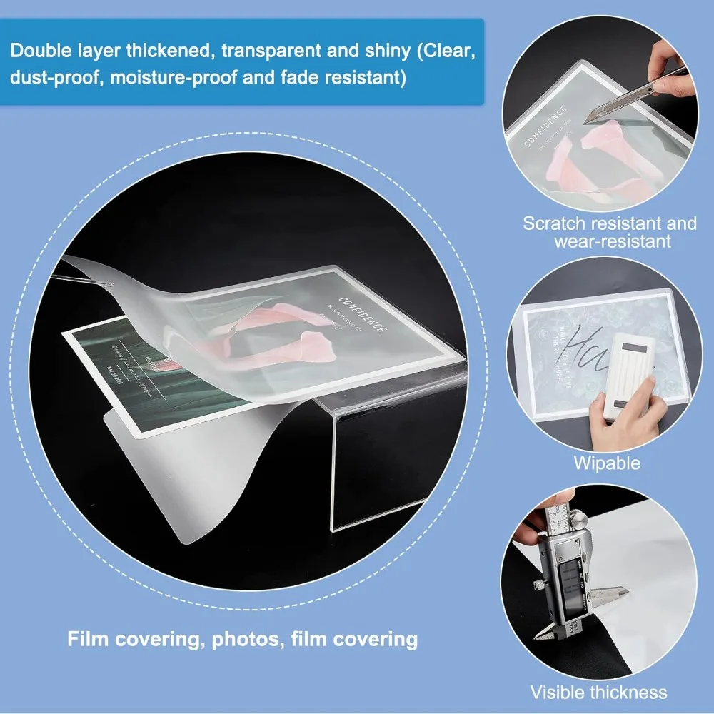 200pcs Bookmark Laminating Pouches - 2.36x6.29 Inch Thermal Laminating Sleeves 5 Mil