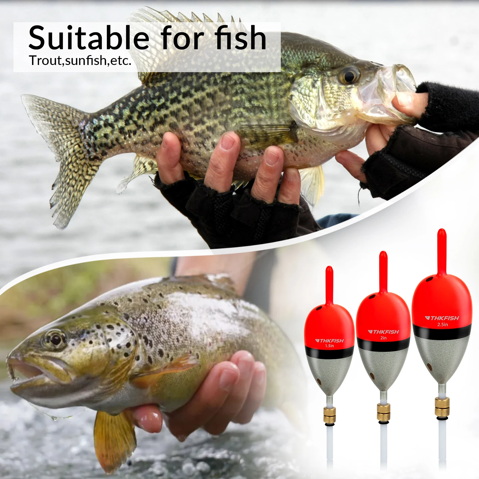 10pcs Extra Large Drifting Fishing Bobbers Fishing Floats Wooden Fish  Drifts Buoyancy Bobber Fishing Supplies for Fishing Sea Fishing (2g) 